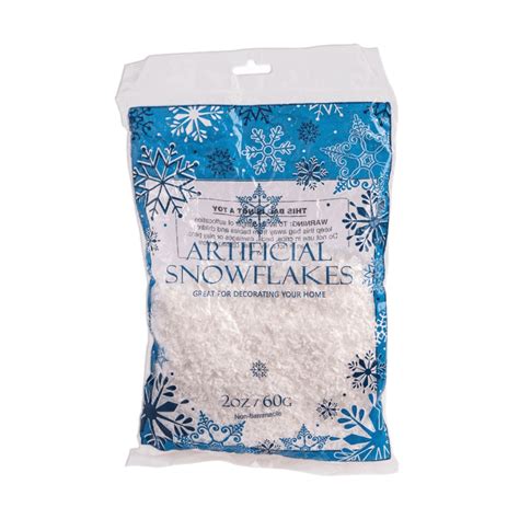 fake bags of snow|18 snowflake and artificial snow.